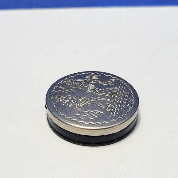 Antique Rare Tattoo Rouge Powder Compact with Makeup Inside - Picture 3 of 6
